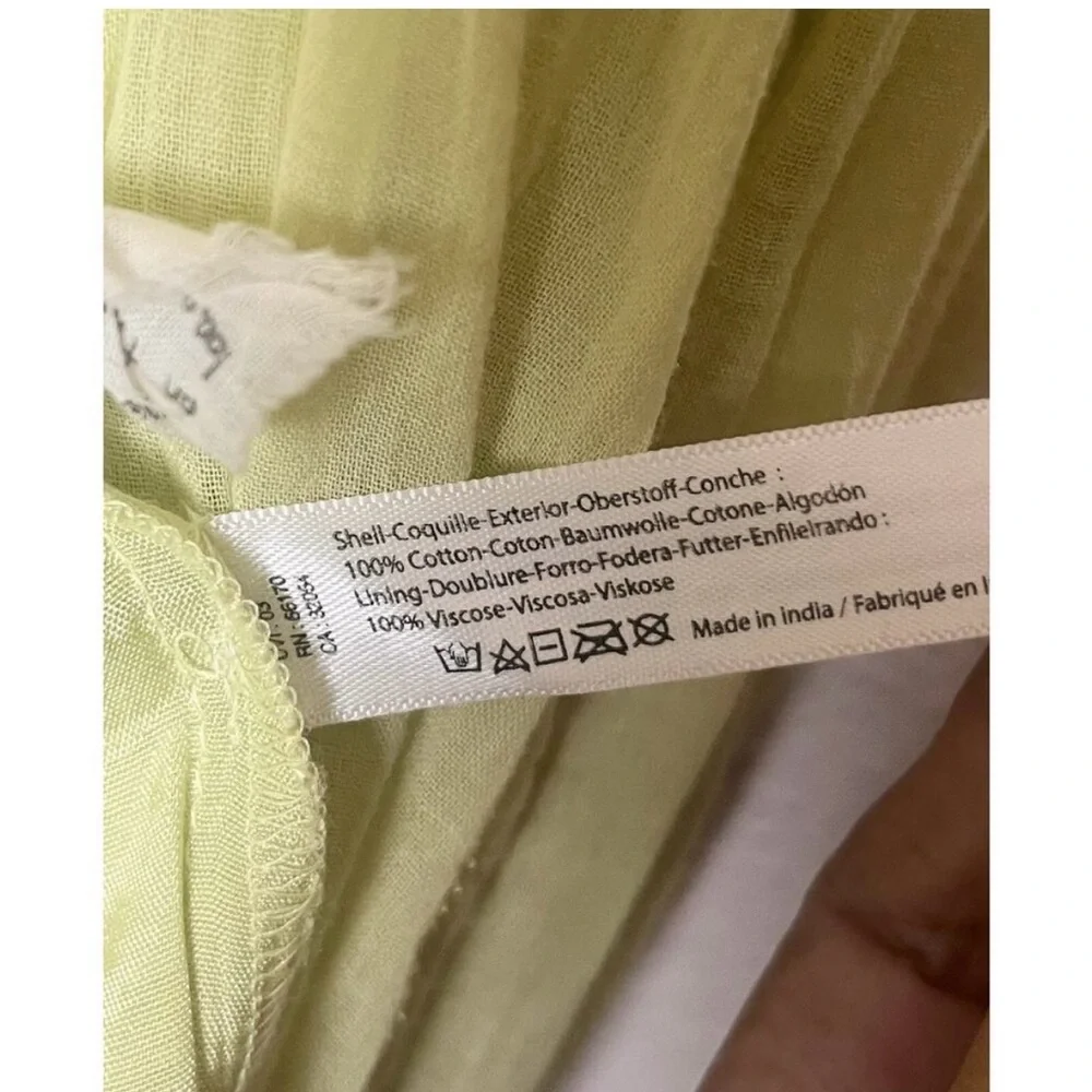 Free People Pale Yellow Mini Dress